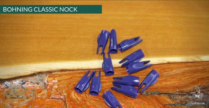 BOHNING PLASTIC NOCKS 5/16 , 11/32 MULTIPLE COLOURS AVAILABLE-Nock-Bohning-Black-5/16-Fairbow