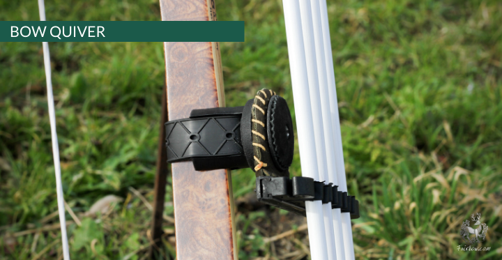 BOWQUIVER SET, LEATHER. FITS ALL BOWS, ADJUSTABLE WITH STRAP-Quiver-Fairbow-Fairbow