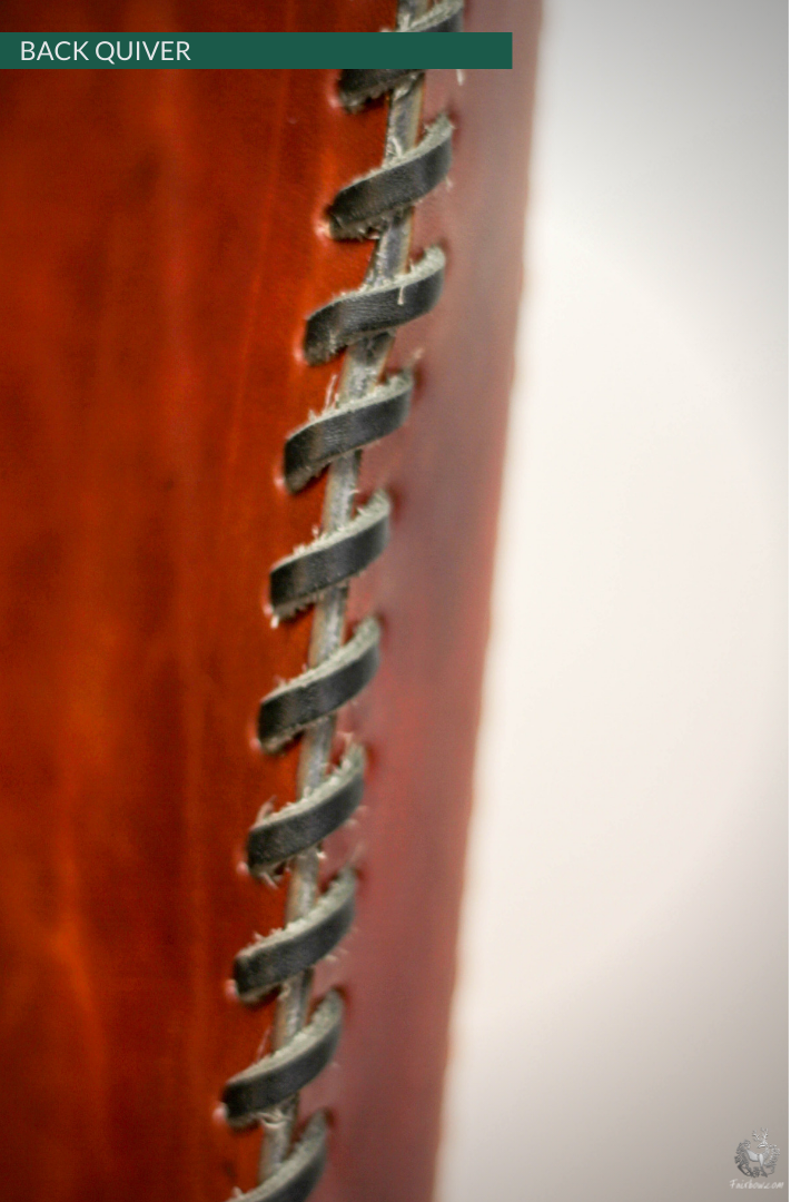 BROWN BACK QUIVER WITH STAMPED CELTIC DESIGN-Quiver-Fairbow-Fairbow