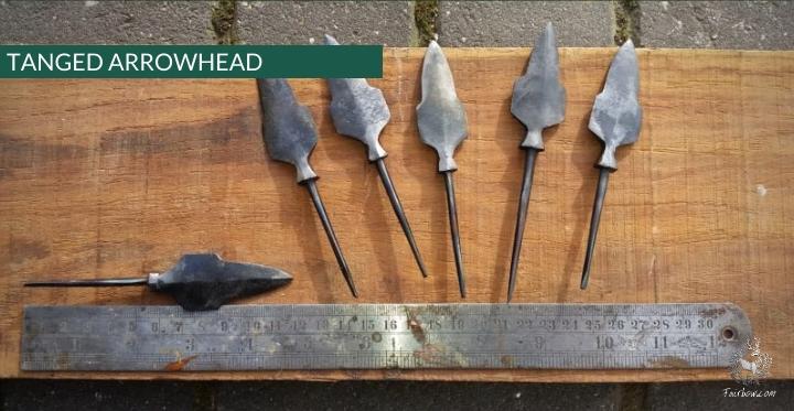 CHINESE ARROWHEAD HAND FORGED TANGED approx. 400 grain (per one)-arrow point-Fairbow-Fairbow