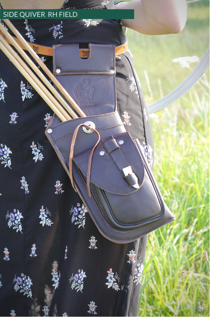 DARK BROWN SIDE / HIP QUIVER-Quiver-Fairbow-Right handed-Fairbow