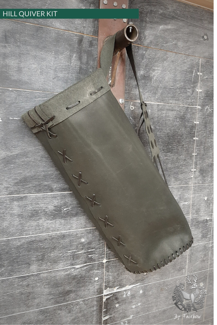 DIY KIT MAKE YOUR OWN HILL STYLE BACK QUIVER-Quiver-Fairbow-NO Leather, JUST the templates/ prints-Fairbow