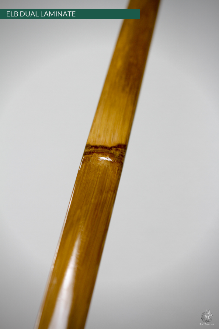 ENGLISH LONGBOW DUALLAM, GREENHEART HICKORY/BAMBOO SUPERIOR CUSTOM-English Longbow-Fairbow-Fairbow