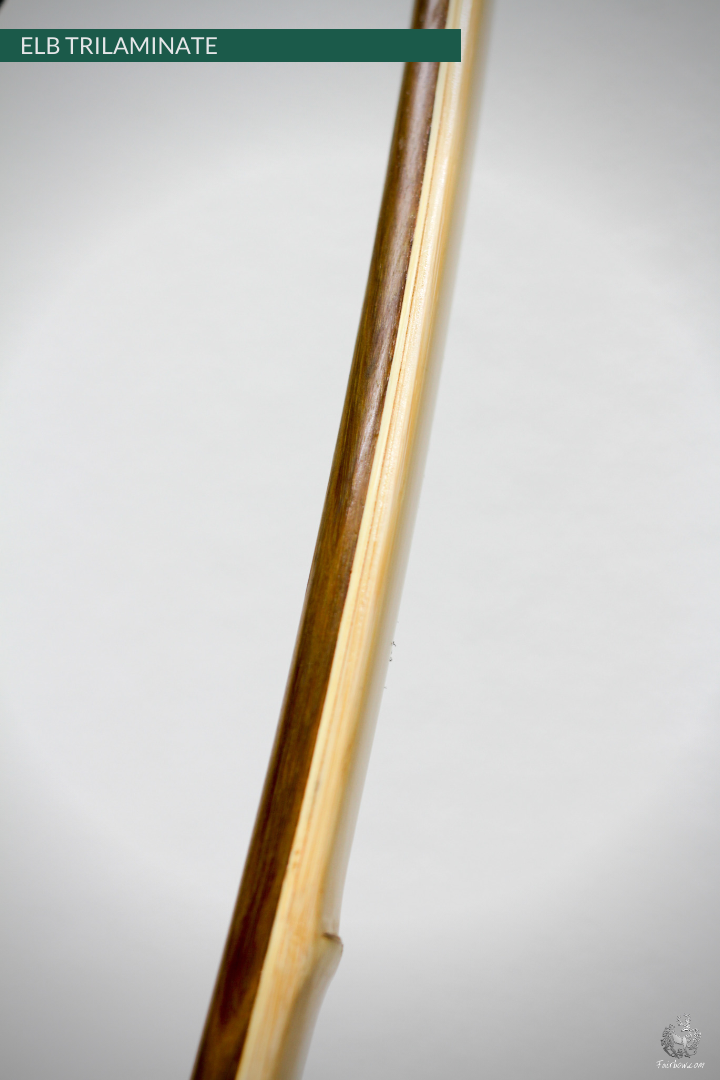 ENGLISH LONGBOW, GREENHEART SUPERCORE BAMBOO/HICKORY SUPERIOR CUSTOM-Bow-Fairbow-30-35#-Hickory-26"-Fairbow