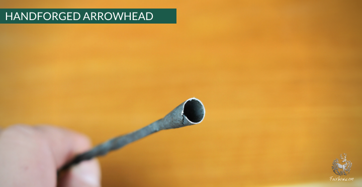 FIRE ARROWHEAD HOOKED, ARROW HAND FORGED 11/32, 3/8, 1/2-arrow point-Fairbow-11/32-Fairbow