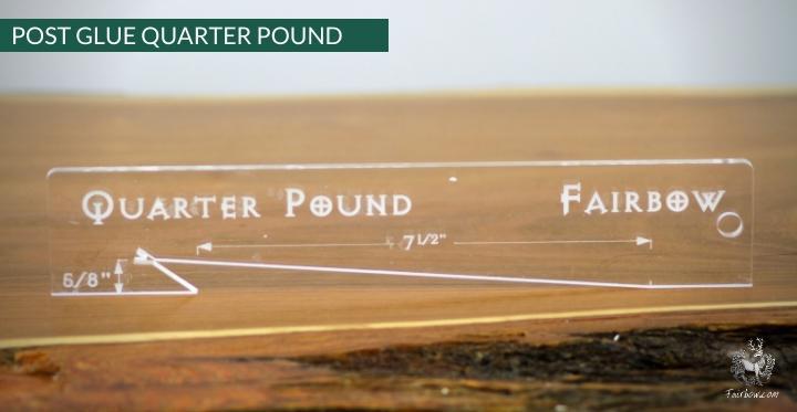 Feather Cutting Template EWBS DWS cut-on-shaft-Tool-Fairbow-Quarter pound-Fairbow