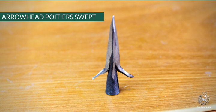 HAND FORGED 11 MM POITIERS SWEPT K-26 (TYPE 16)-arrow point-Fairbow-Fairbow