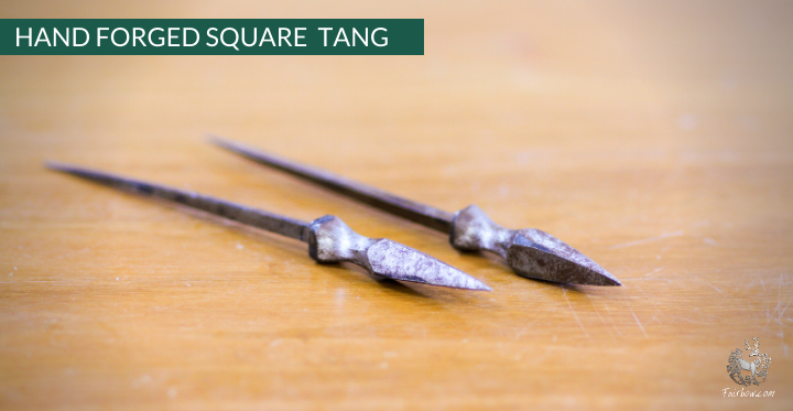 HAND FORGED REPLICA THORNED BODKIN WITH COLLAR 145 GRAIN (no.2)-arrow point-Fairbow-Fairbow