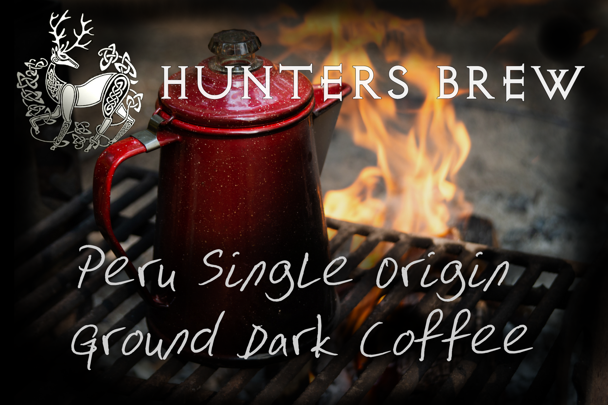 HUNTERS BREW GROUND OR WHOLE BEANS COFFEE SINGLE PERU ORIGIN-Coffee-Fairbow-Whole beans-Fairbow