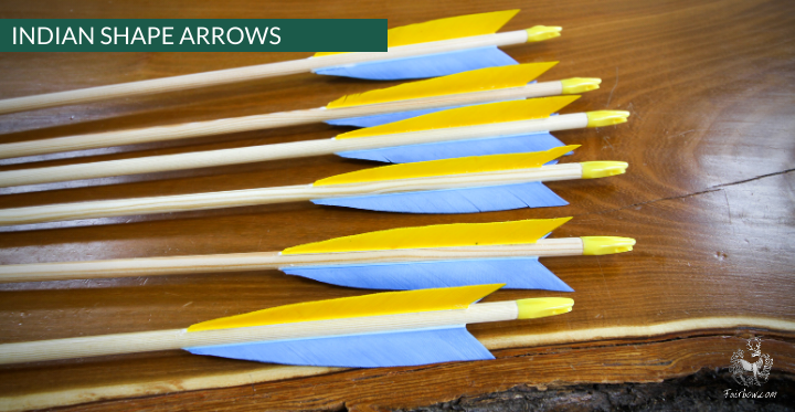 INDIAN ARROW, SET OF 6-Arrow-Fairbow-nr 22 -4.5 inch-Fairbow