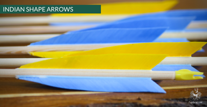 INDIAN ARROW, SET OF 6-Arrow-Fairbow-nr 22 -4.5 inch-Fairbow