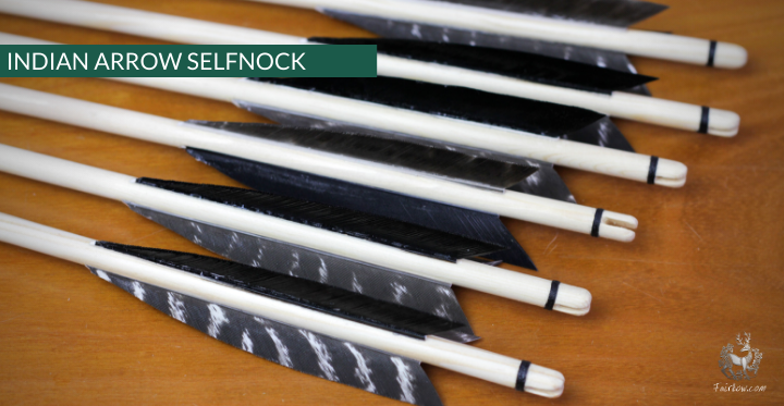 INDIAN ARROW, SET OF 6-Arrow-Fairbow-nr 22 -4.5 inch-Fairbow