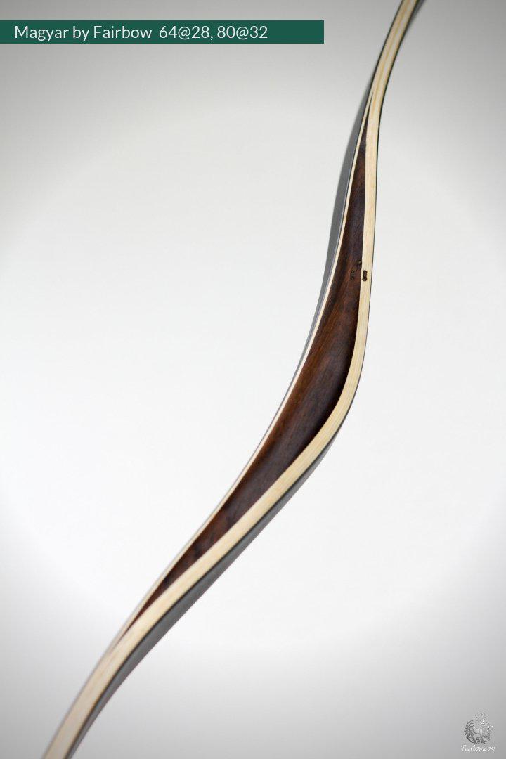 MAGYAR, 64 LBS @ 28 INCH, ROSEWOOD, PADOUK AND SUPERCORE-Bow-Fairbow-Fairbow