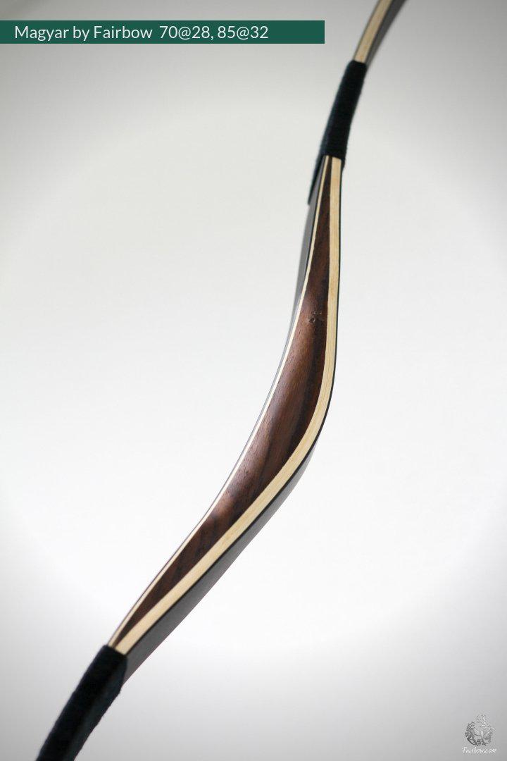 MAGYAR, 70 LBS @ 28 INCH, ROSEWOOD, PADOUK AND SUPERCORE-Bow-Fairbow-Fairbow