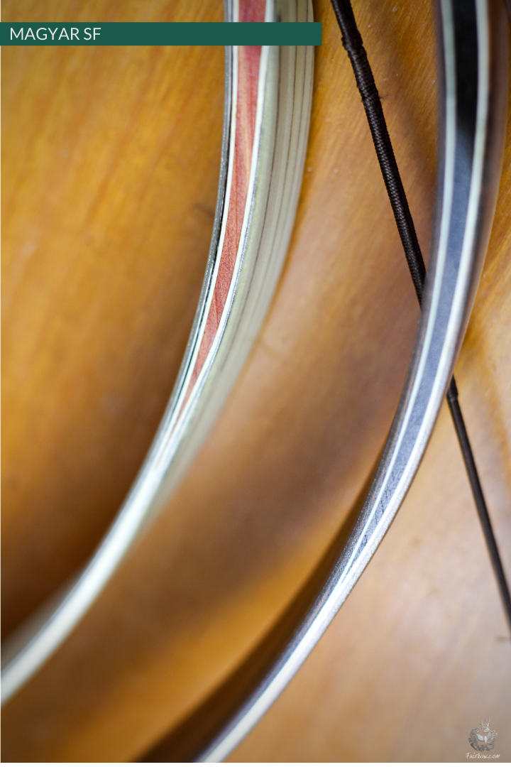 MAGYAR SF, LIMBA, MAPLE CORE VENEER AND SUPERCORE, HORSEBOW 32 LBS @ 28 INCH-Bow-Fairbow-Fairbow