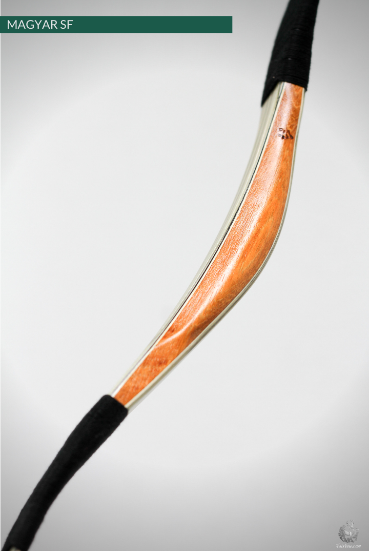 MAGYAR SF, LIMBA, MAPLE CORE VENEER AND SUPERCORE, HORSEBOW 32 LBS @ 28 INCH-Bow-Fairbow-Fairbow