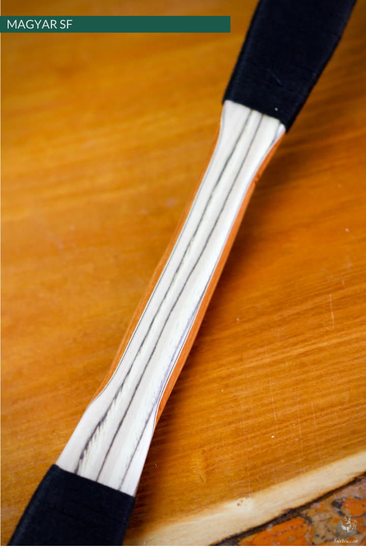 MAGYAR SF, LIMBA, MAPLE CORE VENEER AND SUPERCORE, HORSEBOW 32 LBS @ 28 INCH-Bow-Fairbow-Fairbow