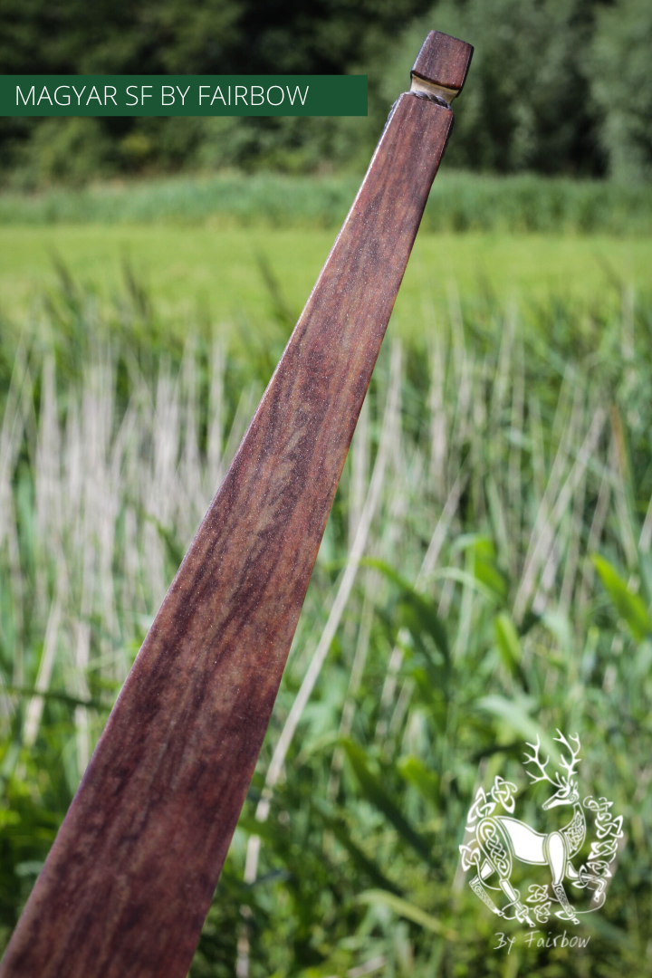 MAGYAR SF, SMOKED PADOUK GLASS AND SUPERCORE, HORSEBOW 32 LBS @ 28 INCH-Bow-Fairbow-Fairbow