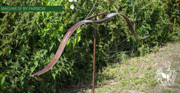 MAGYAR SF, SMOKED PADOUK GLASS AND SUPERCORE, HORSEBOW 32 LBS @ 28 INCH-Bow-Fairbow-Fairbow