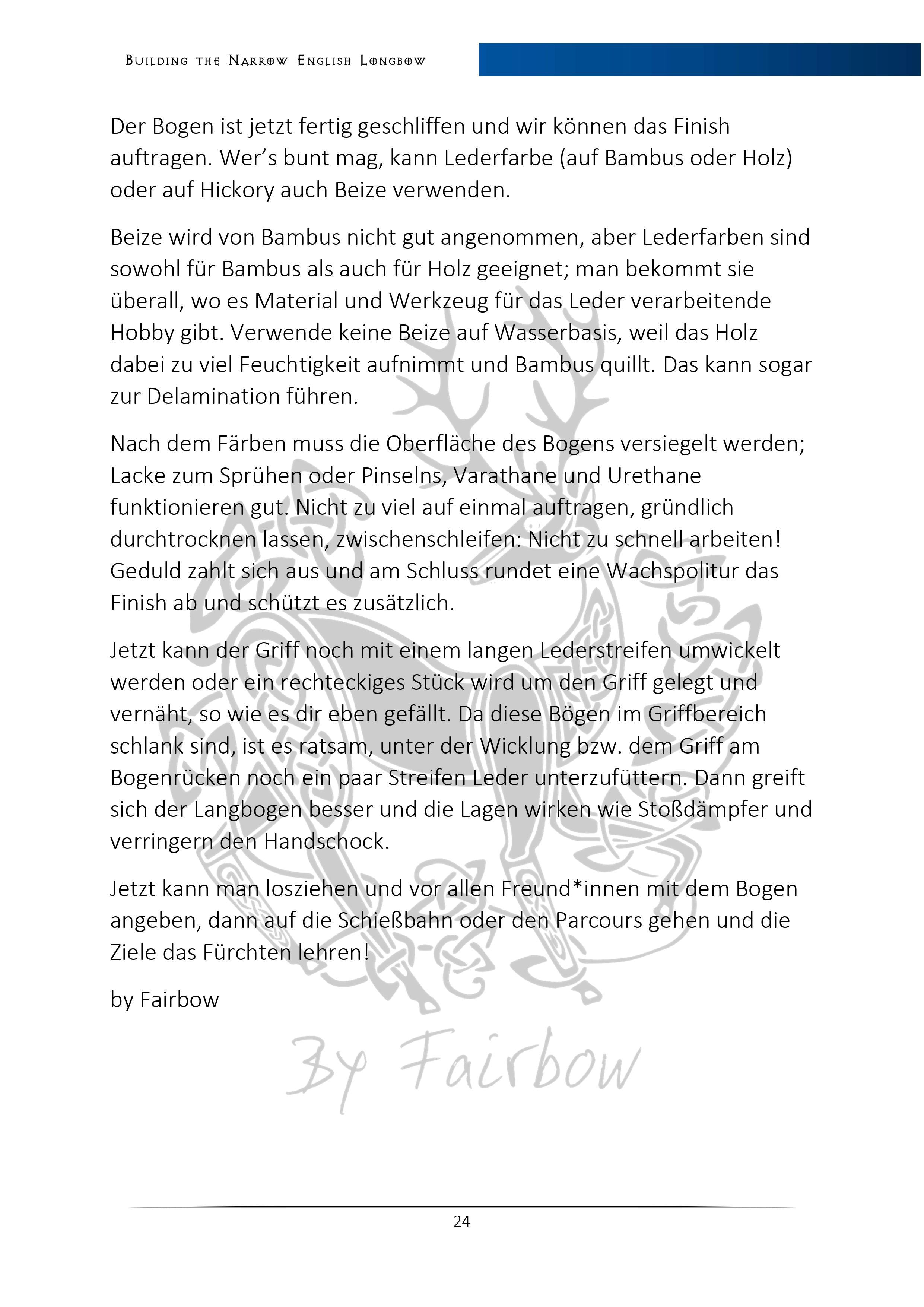 NARROW ENGLISH LONG BOW BUILDING INSTRUCTIONS MADE SIMPLE-Book-Fairbow-English-Fairbow