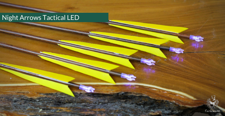 NIGHT ARROWS TACTICAL LED CARBON SET OF 5 ARROWS-Arrow-Fairbow-Fairbow