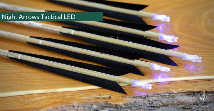 NIGHT ARROWS TACTICAL LED CARBON SET OF 5 ARROWS-Arrow-Fairbow-Fairbow