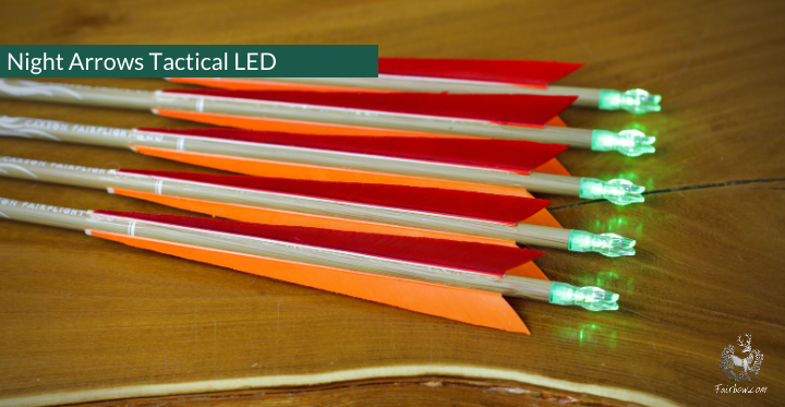 NIGHT ARROWS TACTICAL LED CARBON SET OF 5 ARROWS-Arrow-Fairbow-Fairbow
