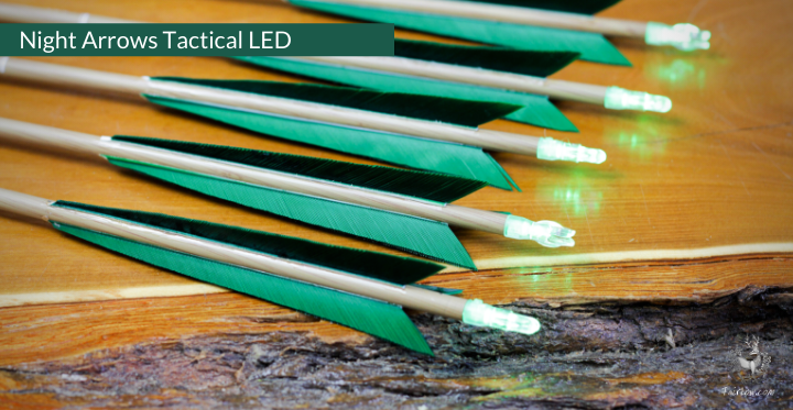 NIGHT ARROWS TACTICAL LED CARBON SET OF 5 ARROWS-Arrow-Fairbow-Fairbow