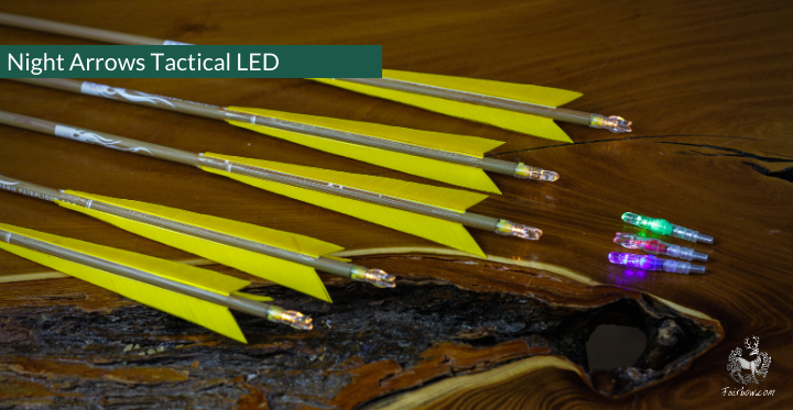 NIGHT ARROWS TACTICAL LED CARBON SET OF 5 ARROWS-Arrow-Fairbow-Fairbow