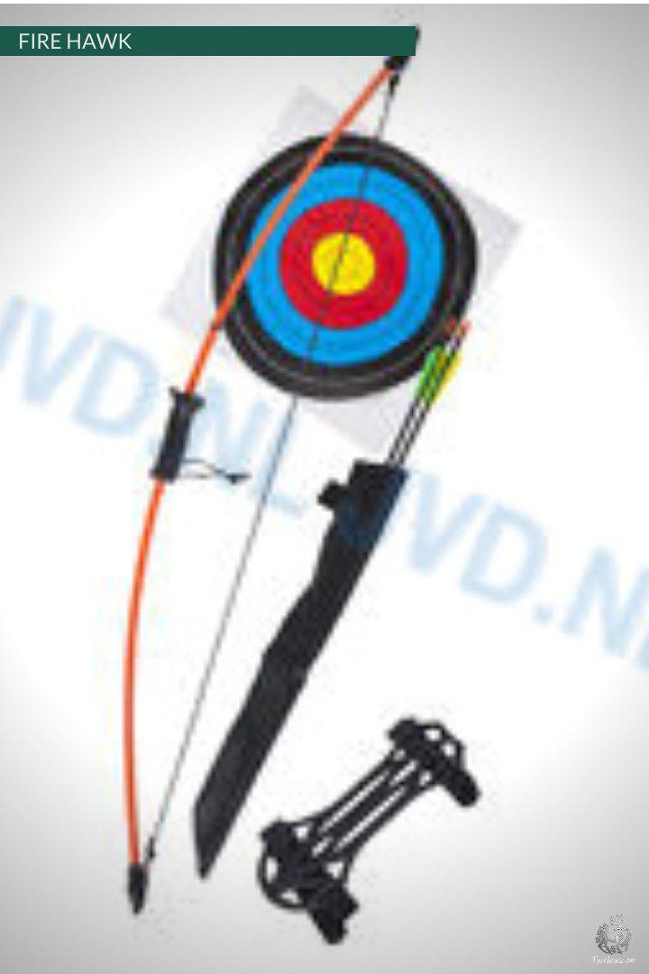 ORANGE STARTER BOW (YOUTH) SET SMALL 36.5 INCH FIRE HAWK-Sundries-Fairbow-Fairbow
