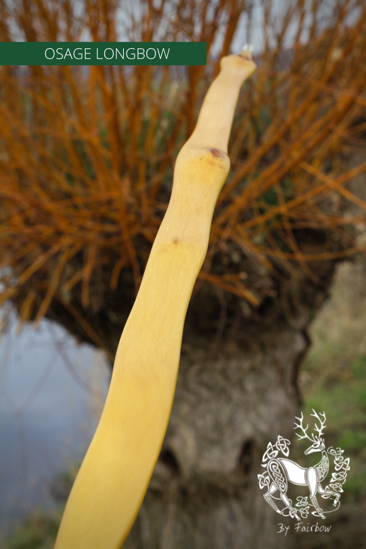 OSAGE SELFBOW, 72 INCH NTN, 32 LBS "SNAKE-EYES"-Bow-Fairbow-Fairbow