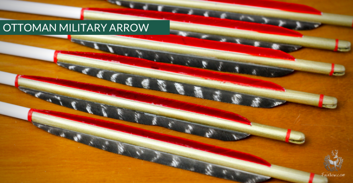 OTTOMAN MILITARY ARROW, SET OF 6-Arrow-Fairbow-nr 85 6 inch-Fairbow