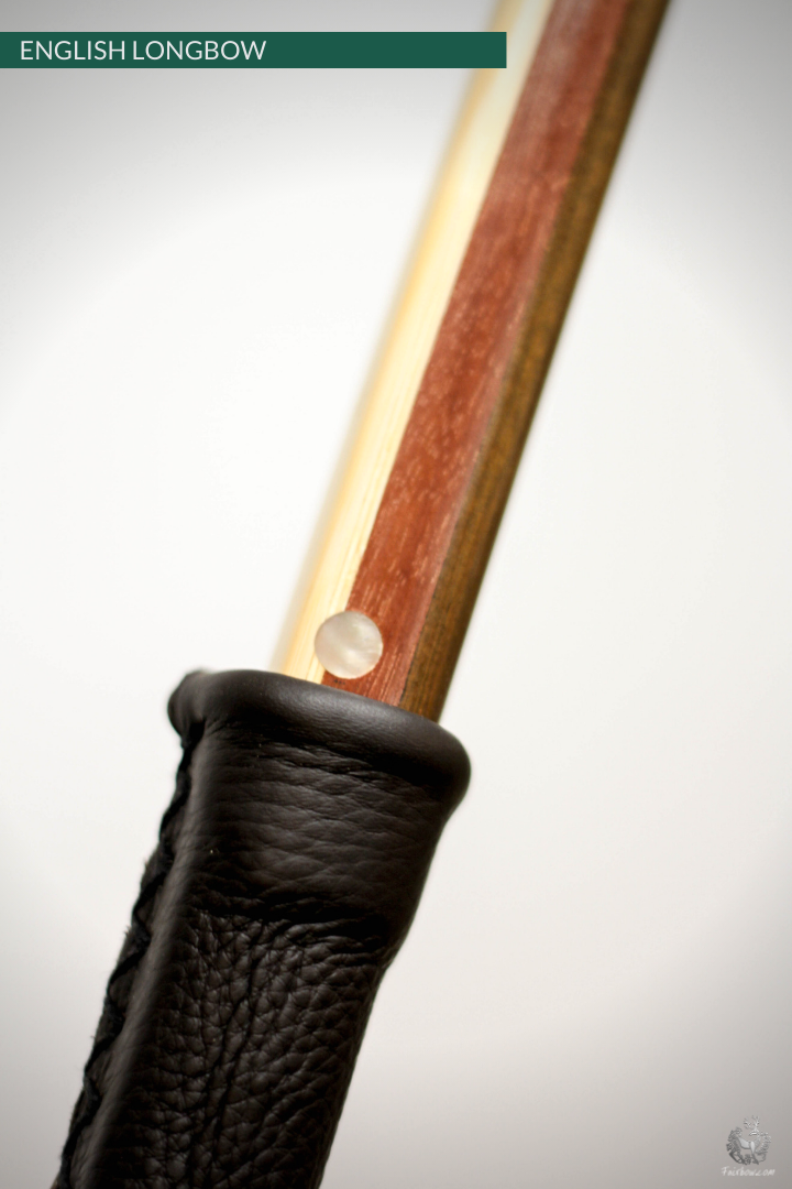 QUAD LAMINATED ENGLISH LONGBOW GREENHEART MASSARANDUBA, SUPERCORE, BAMBOO 56 LBS @ 28 INCH-English Longbow-Fairbow-Fairbow