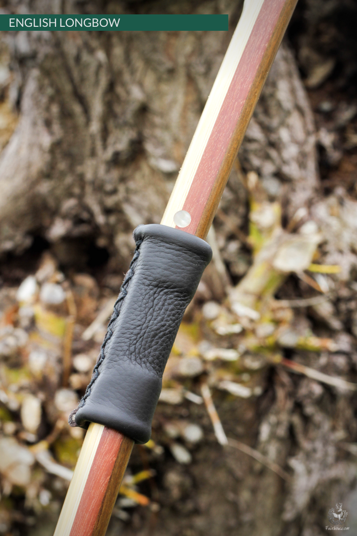 QUAD LAMINATED ENGLISH LONGBOW GREENHEART MASSARANDUBA, SUPERCORE, BAMBOO 56 LBS @ 28 INCH-English Longbow-Fairbow-Fairbow