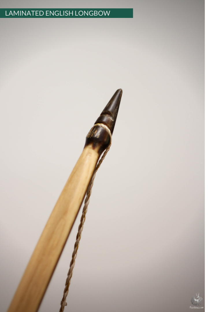 QUAD LAMINATED ENGLISH LONGBOW GREENHEART MASSARANDUBA, SUPERCORE, BAMBOO 65 LBS @ 28 INCH-English Longbow-Fairbow-Fairbow
