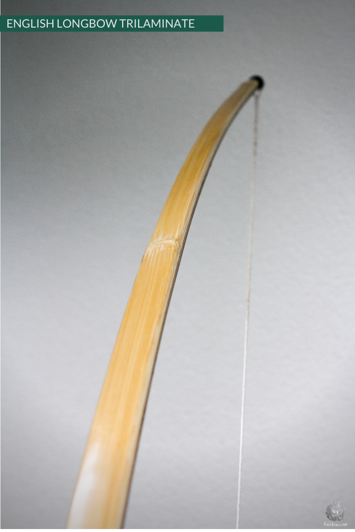 QUAD LAMINATED ENGLISH LONGBOW IPE, TIGERWOOD, WALNUT, BAMBOO 103 LBS @ 32 INCH-English Longbow-Fairbow-Fairbow