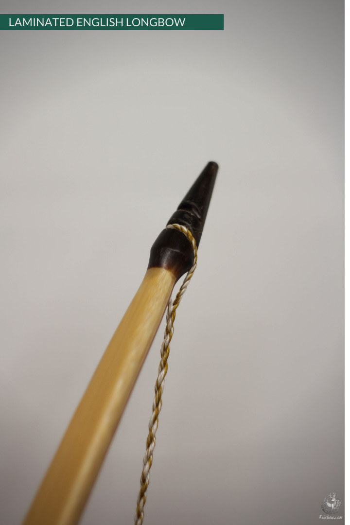 QUAD LAMINATED ENGLISH LONGBOW MASSARANDUBA, GREENHEART, SUPERCORE, HICKORY 66 LBS @ 28 INCH-English Longbow-Fairbow-Fairbow