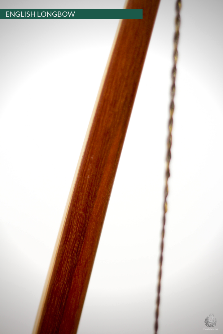 QUAD LAMINATED ENGLISH LONGBOW MASSARANDUBA, SUPERCORE, BAMBOO 74 LBS @ 28 INCH-English Longbow-Fairbow-Fairbow