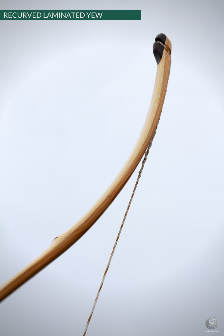 RECURVED LAMINATED YEW BOW, 70 INCH NTN, 38 LBS-Bow-Fairbow-Fairbow