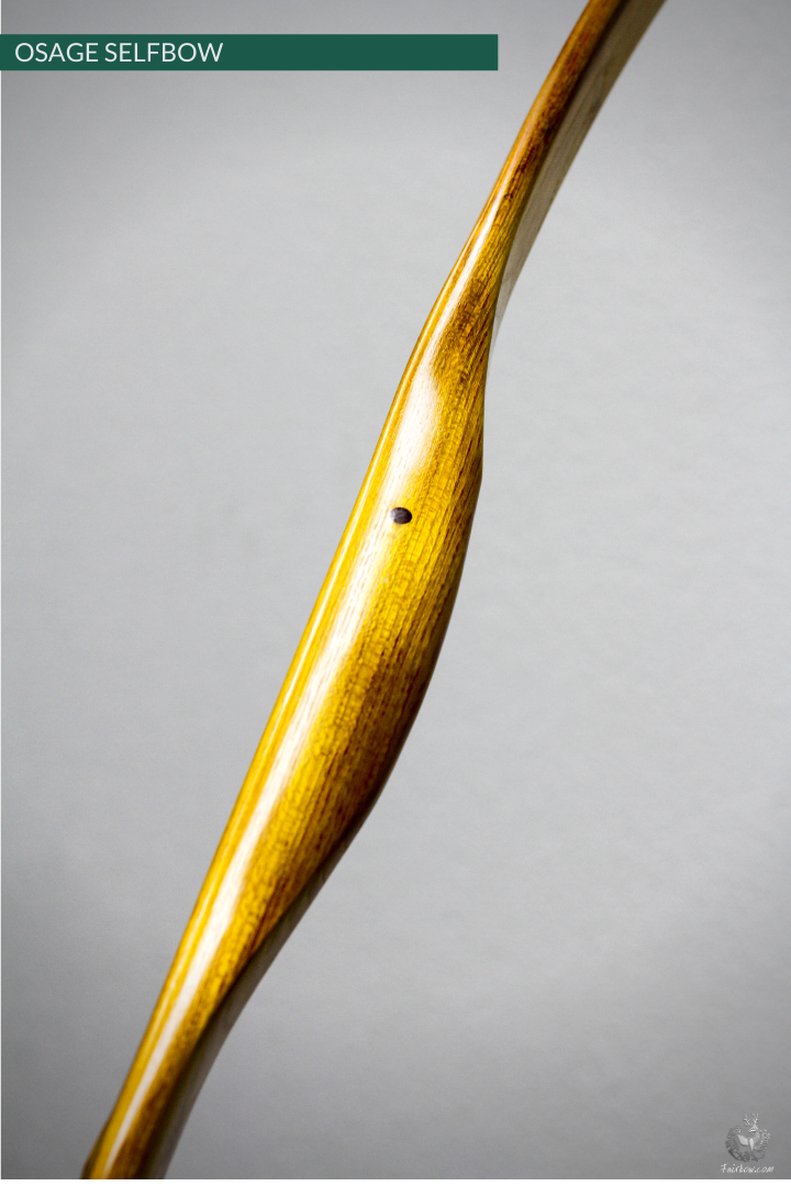 RECURVED OSAGE SELFBOW, 68 INCH NTN, 47 LBS-Bow-Fairbow-Fairbow