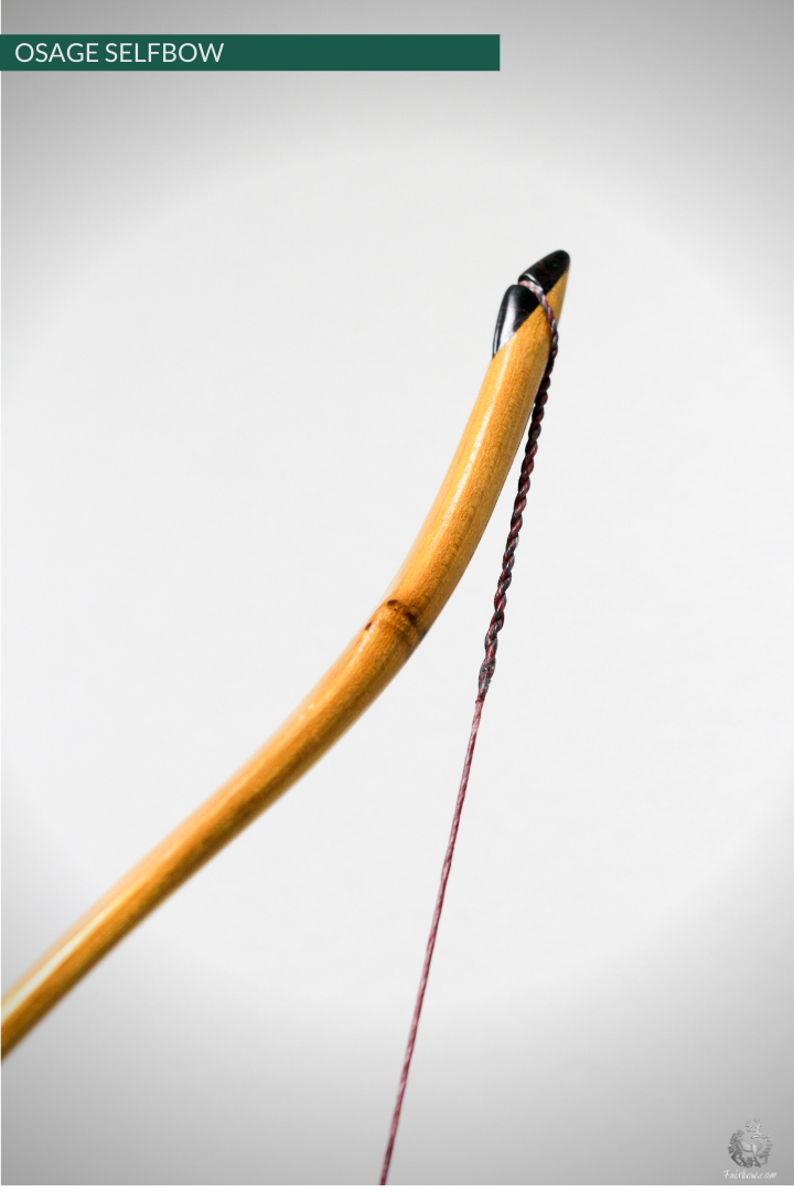 RECURVED OSAGE SELFBOW, 68 INCH NTN, 47 LBS-Bow-Fairbow-Fairbow