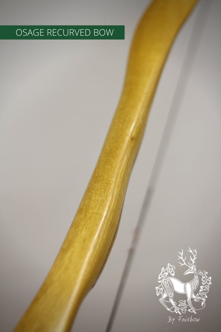 RECURVED OSAGE SELFBOW, 70 INCH NTN, 30 LBS LH-Bow-Fairbow-Fairbow
