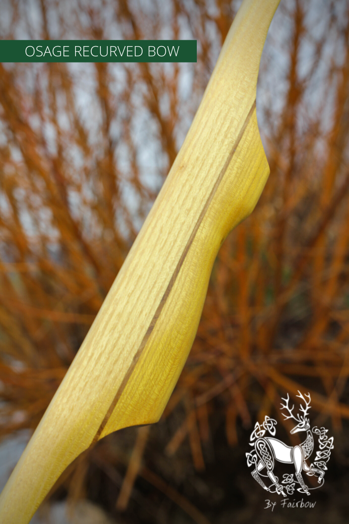 RECURVED OSAGE SELFBOW, 70 INCH NTN, 30 LBS LH-Bow-Fairbow-Fairbow