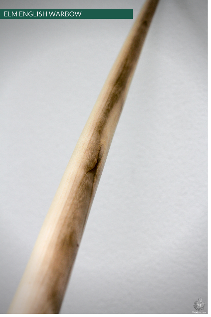 SELF ELM ENGLISH LONGBOW, WARBOW, 102 LBS@28 INCH, 122 LBS@32 INCH-Bow-Fairbow-Fairbow