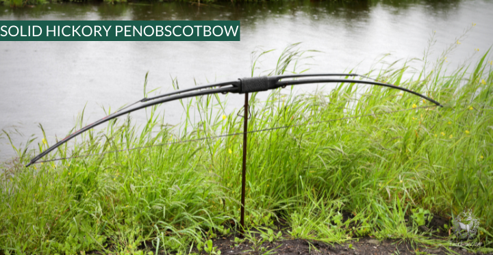 SELF HICKORY LONGBOW (AFB), THE PENOBSCOT IN BLACK CUSTOM-Bow-Fairbow-Fairbow