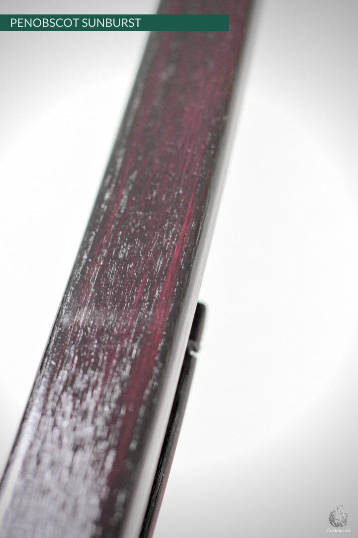 SELF HICKORY LONGBOW (AFB), THE PENOBSCOT RED 'N BLACK SUNBURST 38 LBS-Bow-Fairbow-Fairbow