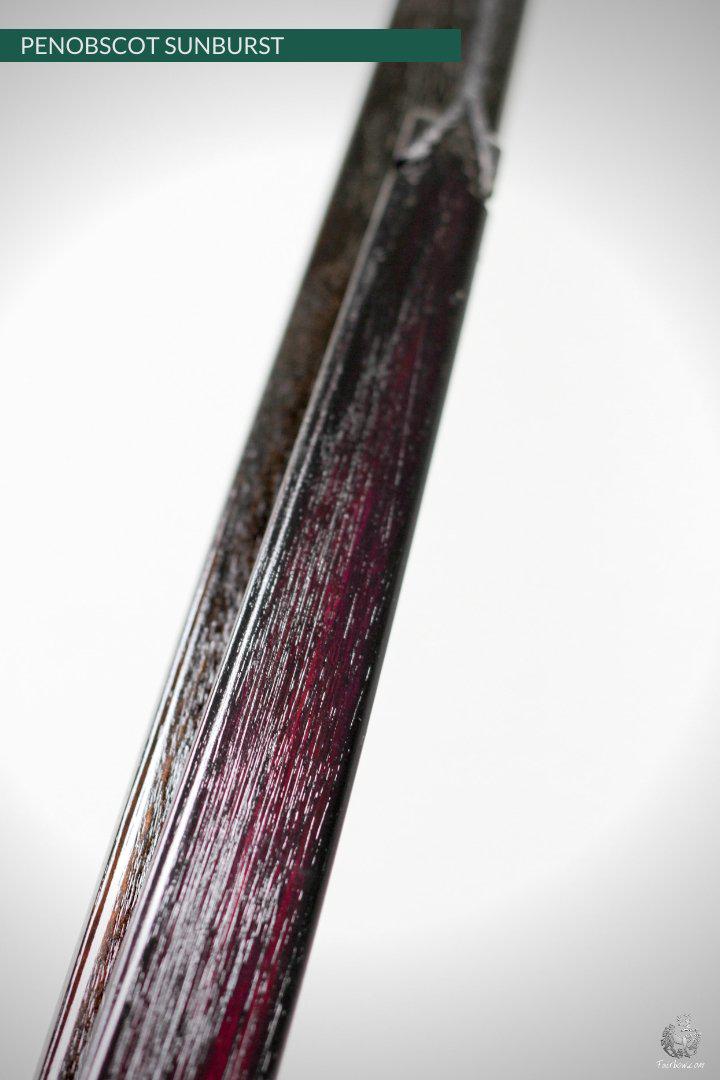 SELF HICKORY LONGBOW (AFB), THE PENOBSCOT RED 'N BLACK SUNBURST 38 LBS-Bow-Fairbow-Fairbow