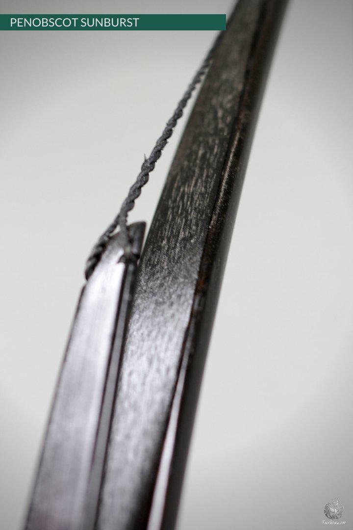 SELF HICKORY LONGBOW (AFB), THE PENOBSCOT RED 'N BLACK SUNBURST 40 LBS-Bow-Fairbow-Fairbow