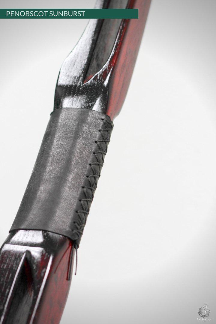 SELF HICKORY LONGBOW (AFB), THE PENOBSCOT RED 'N BLACK SUNBURST 47 LBS-Bow-Fairbow-Fairbow