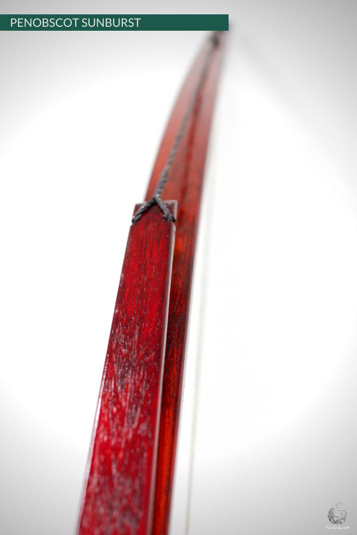 SELF HICKORY LONGBOW (AFB), THE PENOBSCOT RED 'N BROWN SUNBURST 35 LBS-Bow-Fairbow-Fairbow